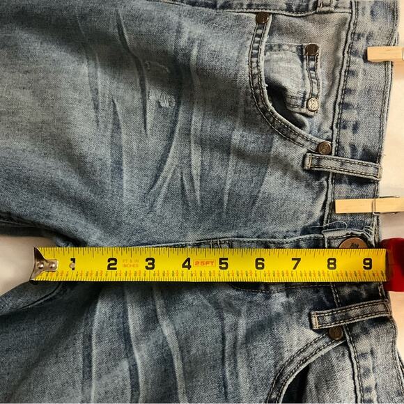 ONE X One Teaspoon Awesome Baggies Medium Rise Jeans 24 Y2K Casual Distressed - Picture 7 of 12